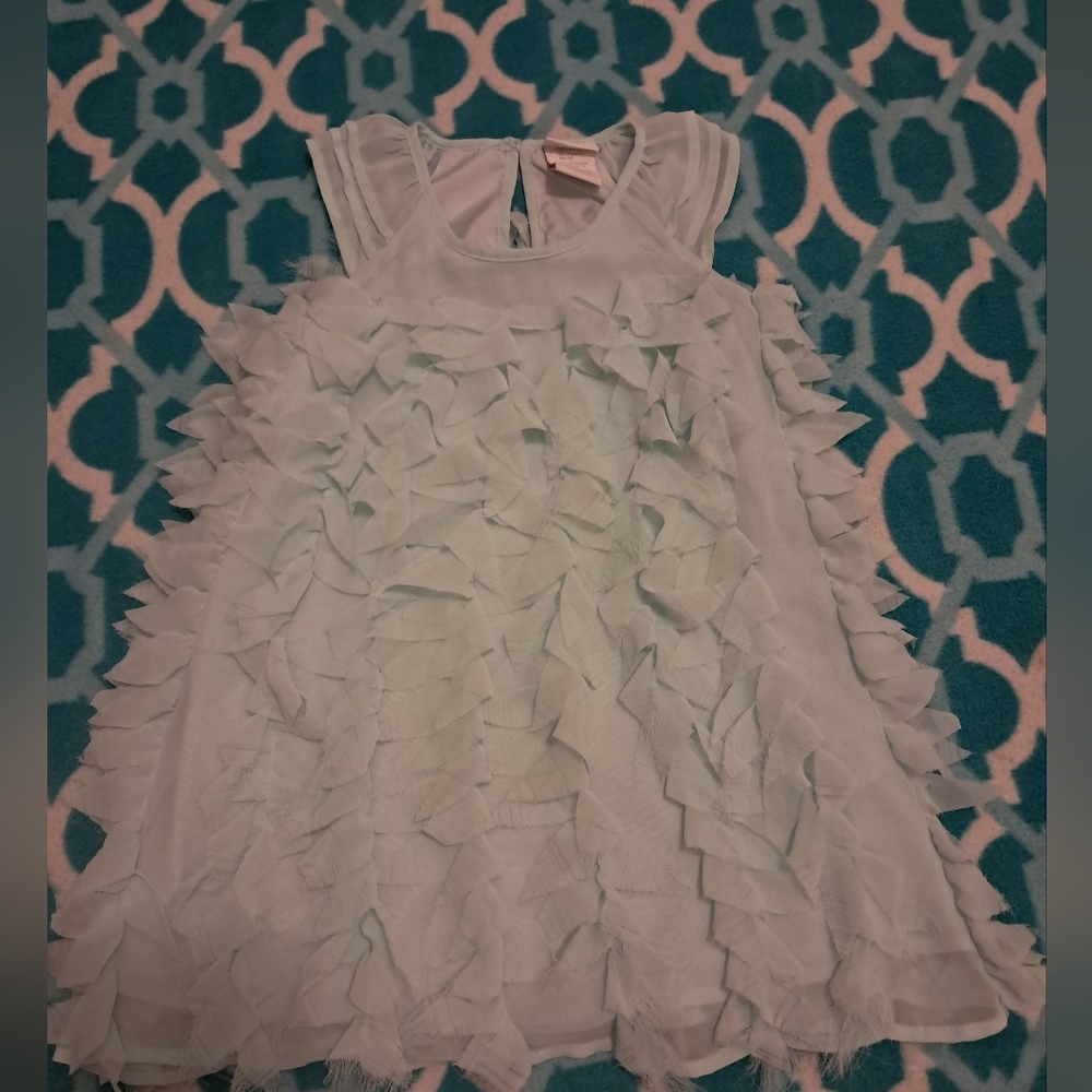 Little Girls Camilla Mint Colored Dress - Picture 1 of 5